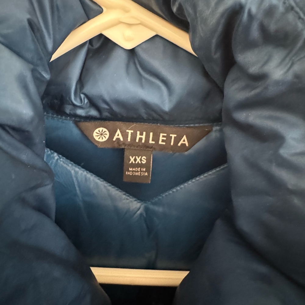 Athleta Teal Puffer Jacket - Picture 5 of 9